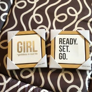 1 set of 2 6x6 canvas-in-frame Never used-Target